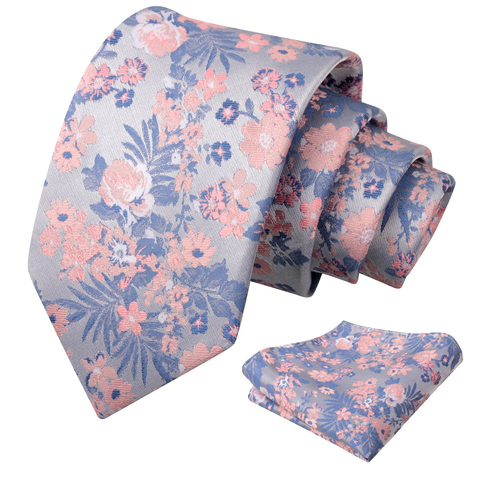 Mens 3.15 Inch Fresh Elegant Floral Tie Set Modern Necktie-923