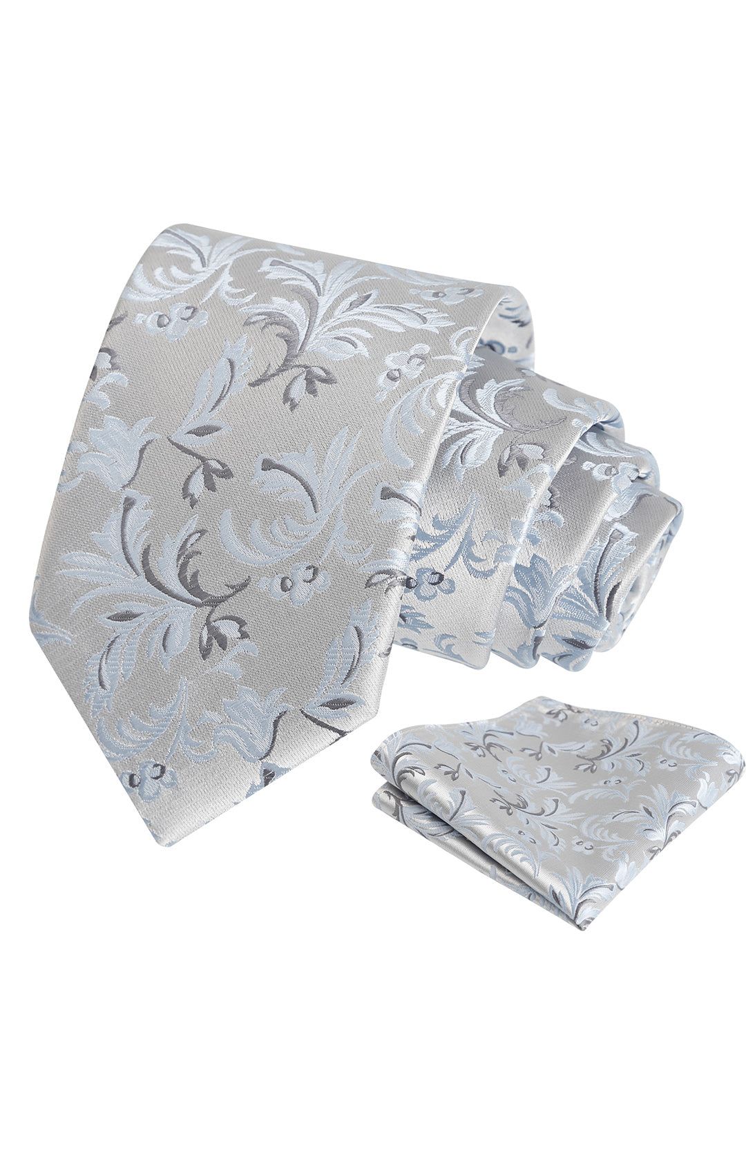 Alizeal Mens 3.15in Paisley Tie Set with Pocket Square Casual Floral Necktie Set-995