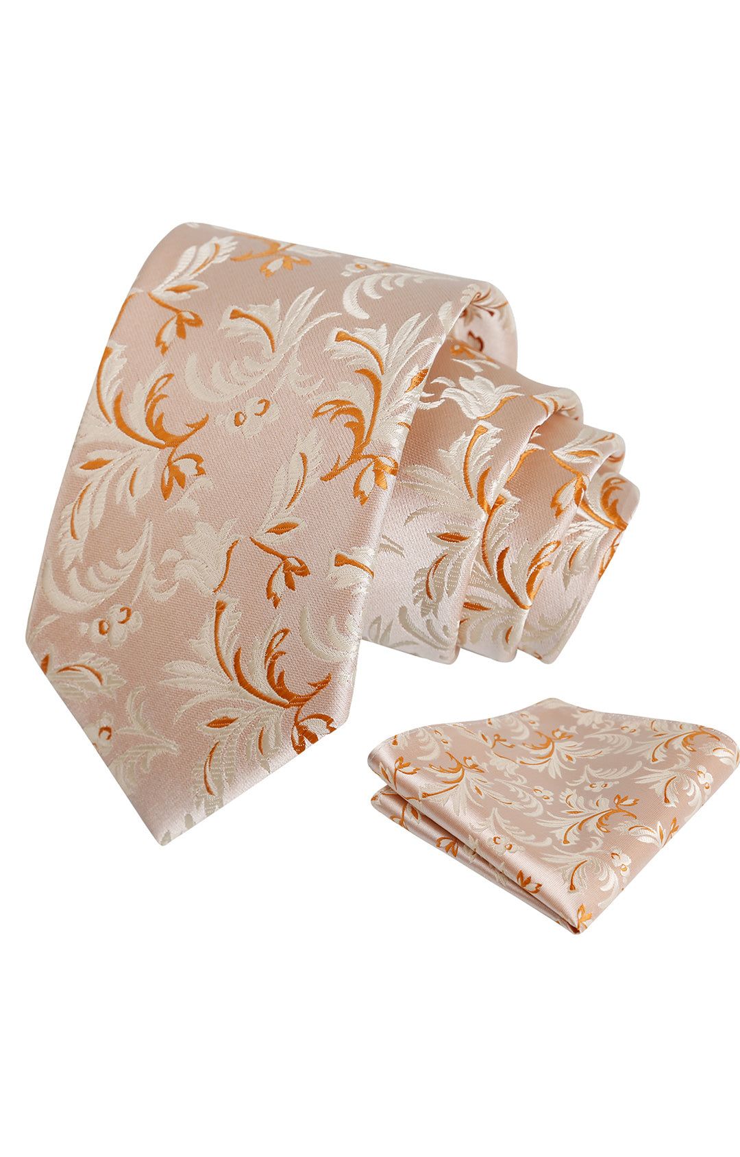 Alizeal Mens 3.15in Paisley Tie Set with Pocket Square Casual Floral Necktie Set-995