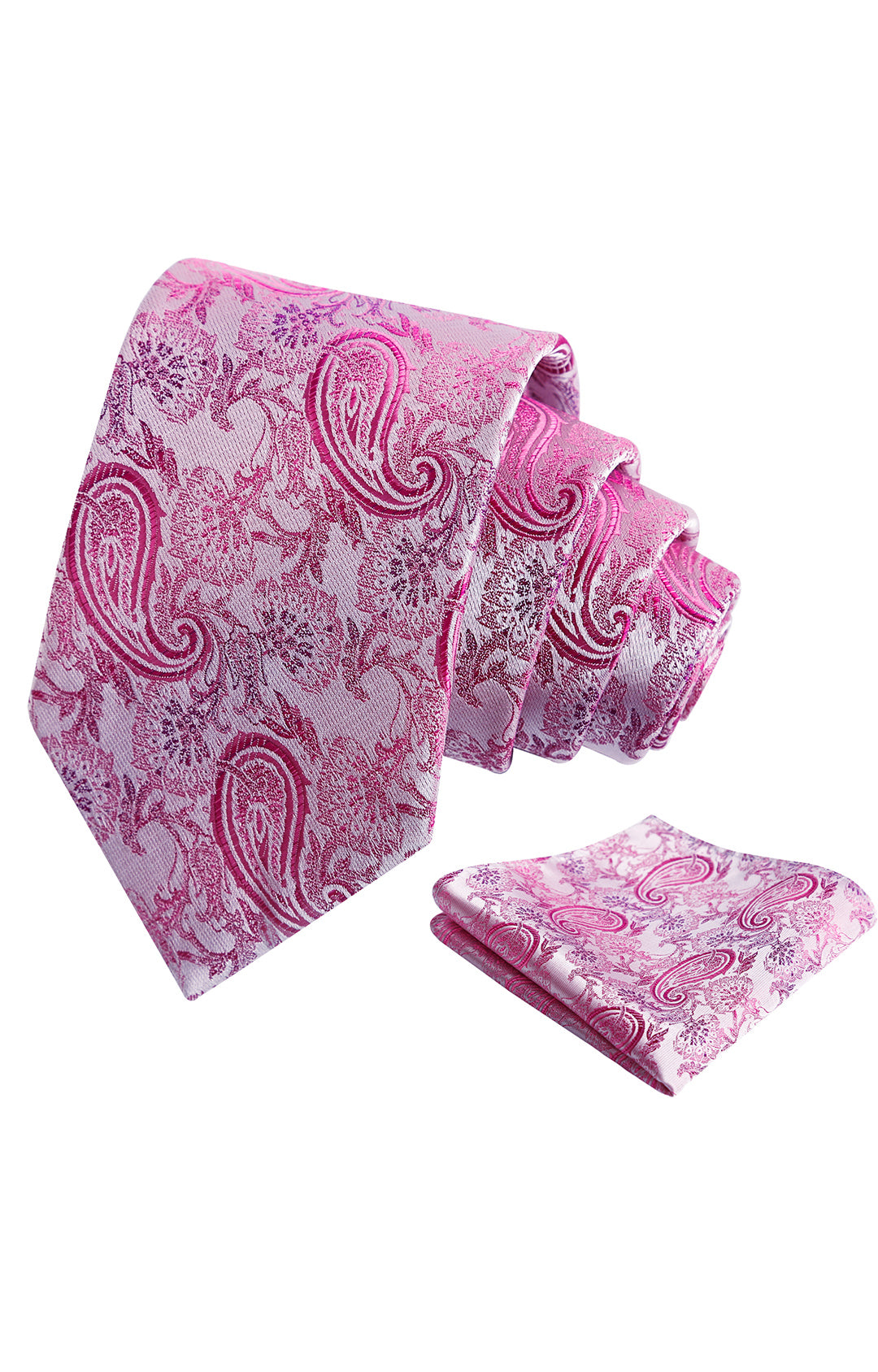 Alizeal Paisley Mens 3.15'' Gradient Tie and Pocket Square Set-999