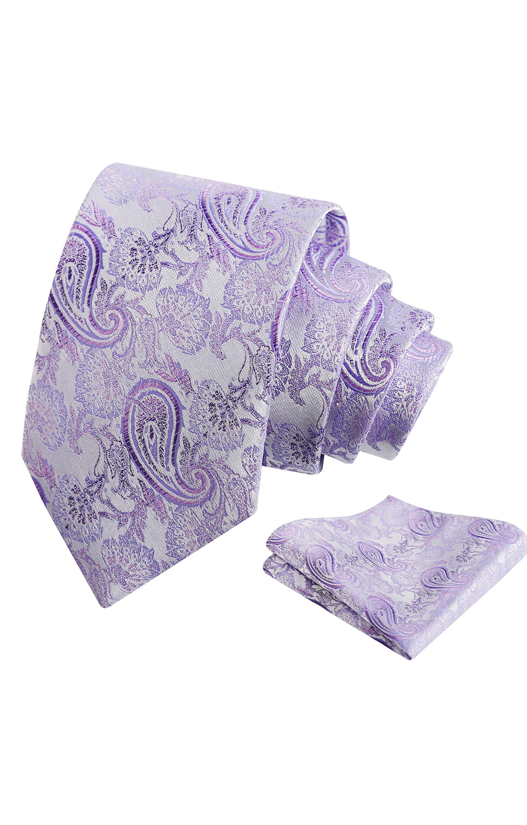 Alizeal Paisley Mens 3.15'' Gradient Tie and Pocket Square Set-999