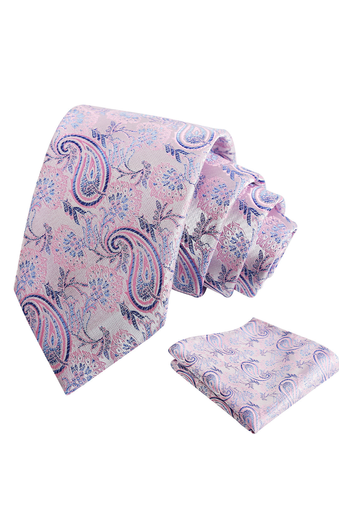 Alizeal Paisley Mens 3.15'' Gradient Tie and Pocket Square Set-999