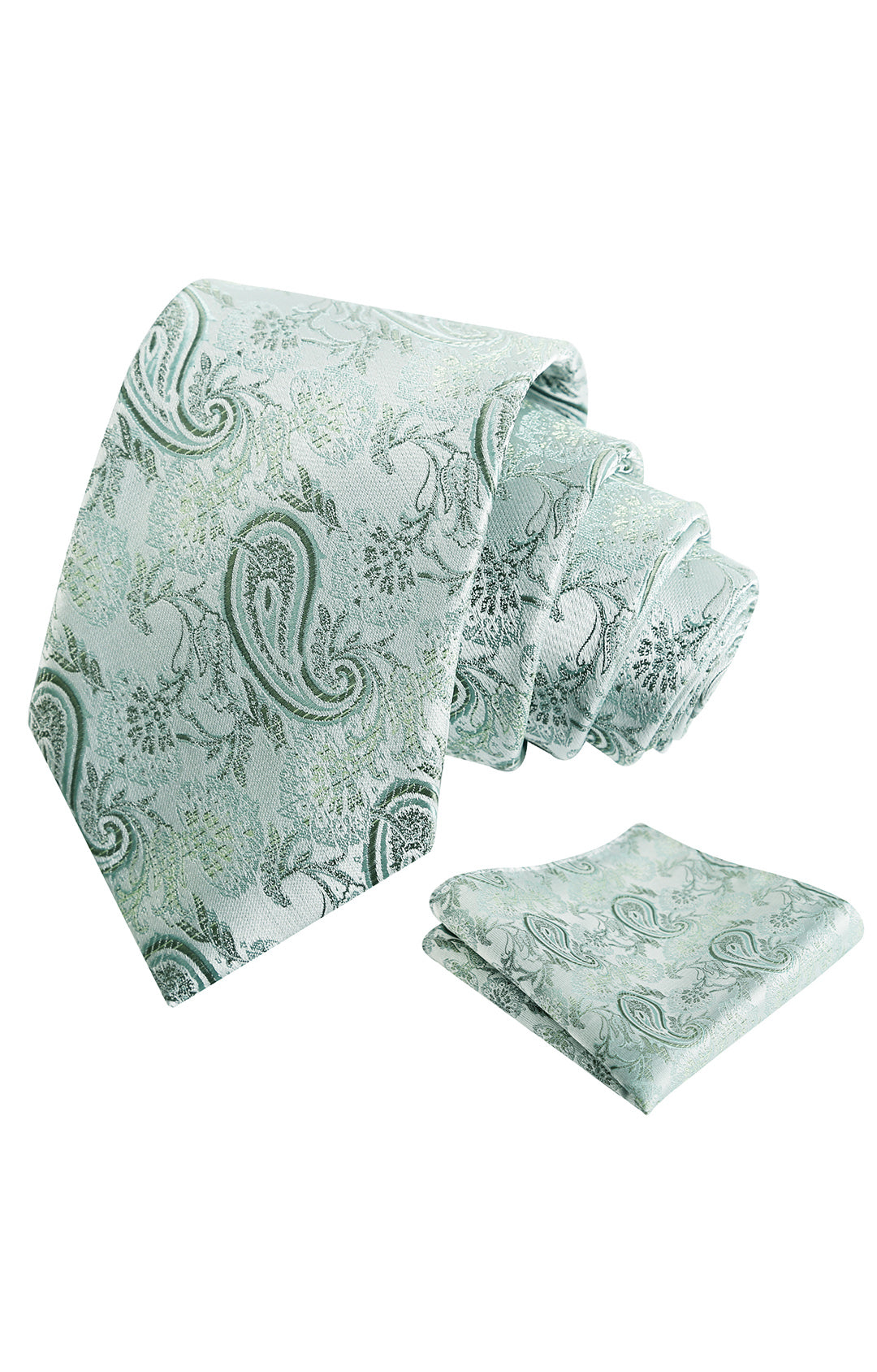 Alizeal Paisley Mens 3.15'' Gradient Tie and Pocket Square Set-999
