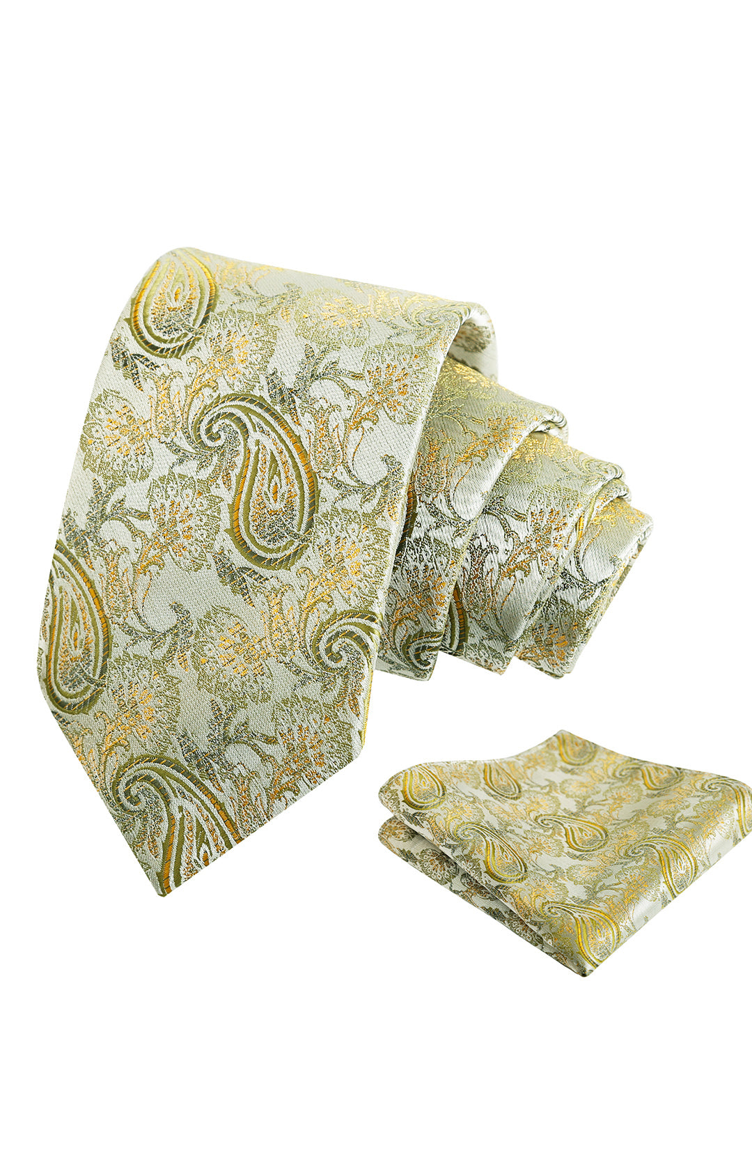 Alizeal Paisley Mens 3.15'' Gradient Tie and Pocket Square Set-999