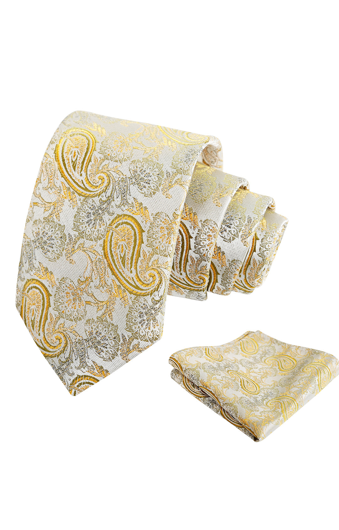 Alizeal Paisley Mens 3.15'' Gradient Tie and Pocket Square Set-999