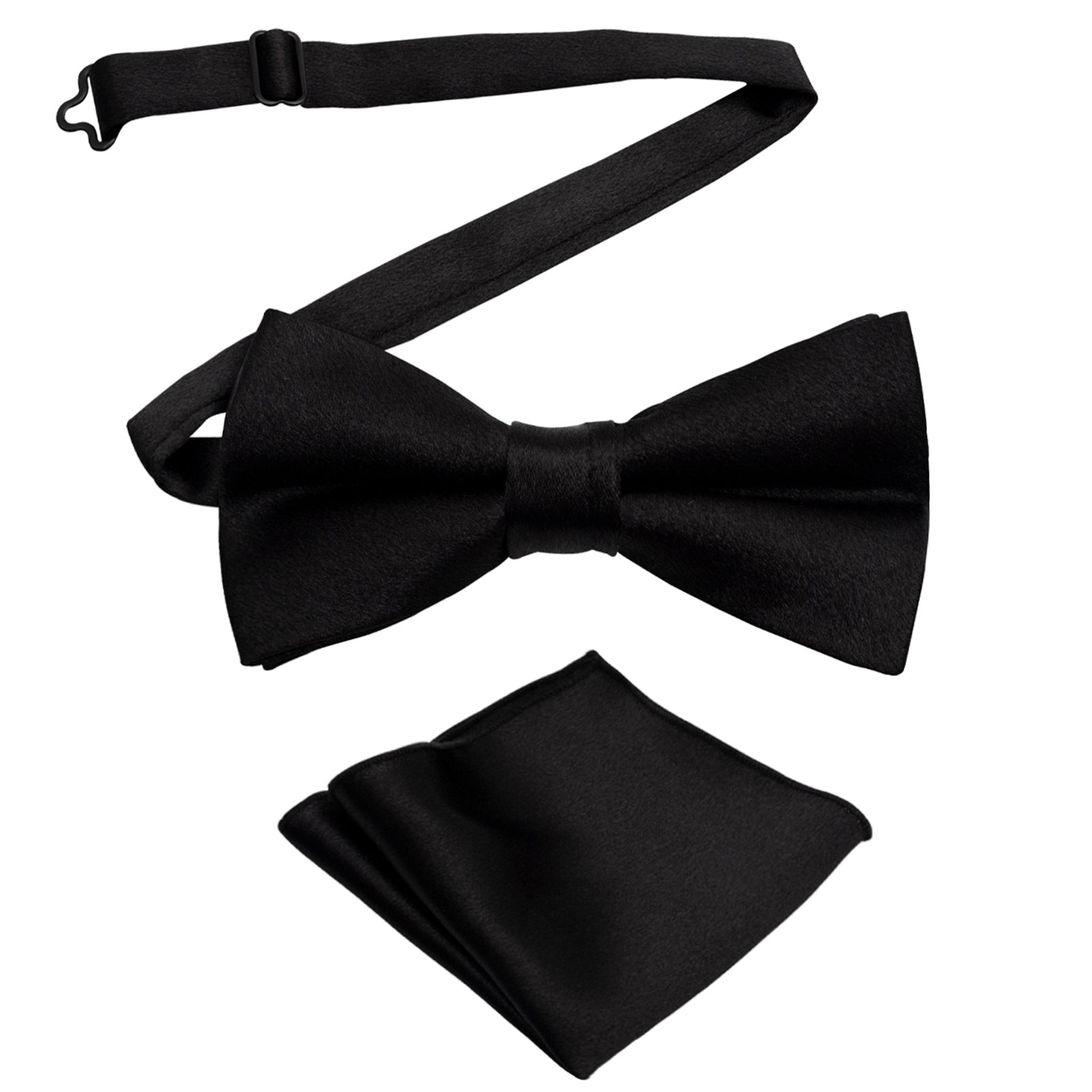 Mens 4pcs Paisley Pattern Pre-tied Bow Tie, Pocket Square, Cufflinks and Boutonniere Set-011