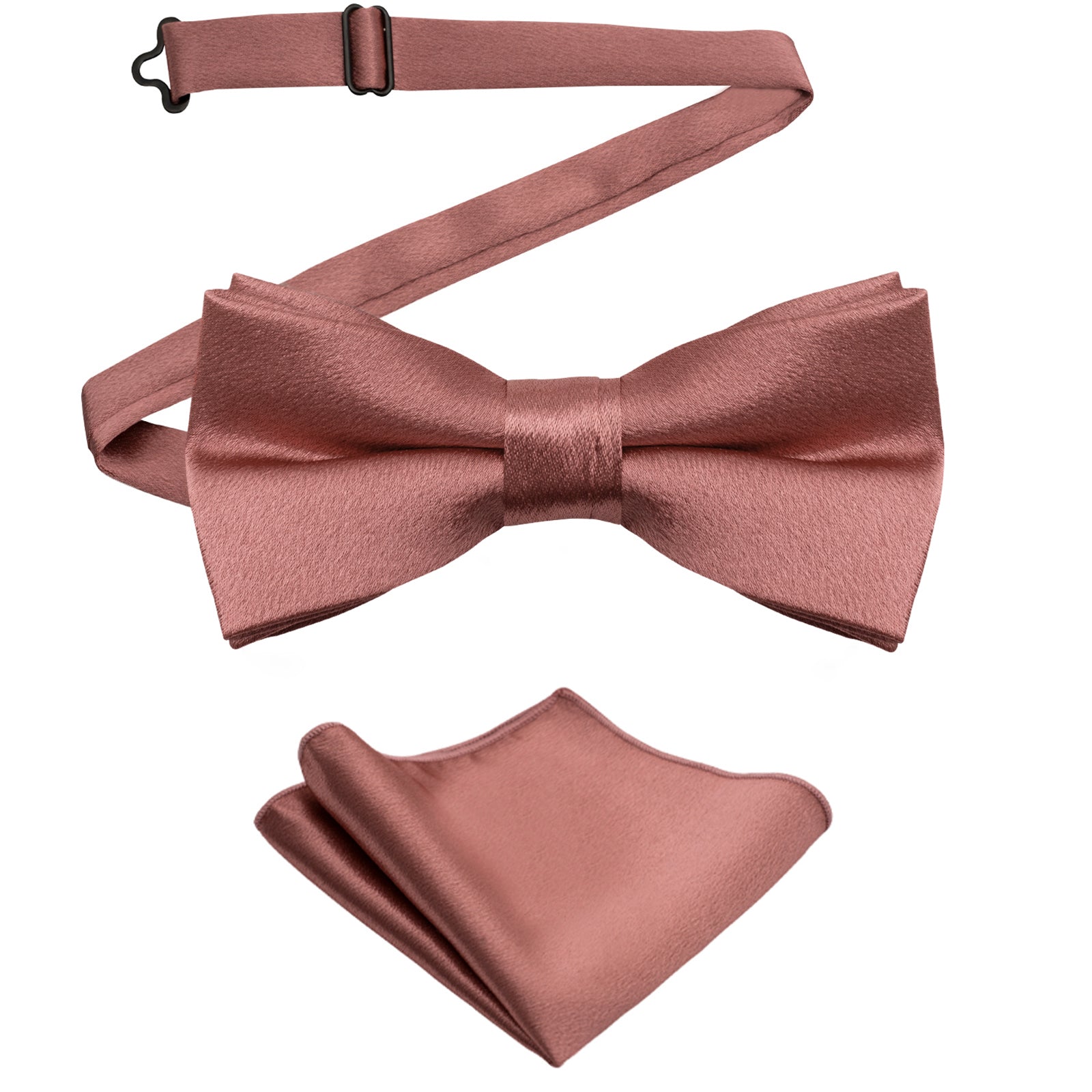 Mens 4pcs Paisley Pattern Pre-tied Bow Tie, Pocket Square, Cufflinks and Boutonniere Set-011
