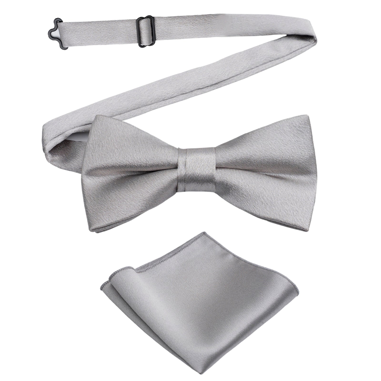 Mens 4pcs Paisley Pattern Pre-tied Bow Tie, Pocket Square, Cufflinks and Boutonniere Set-011