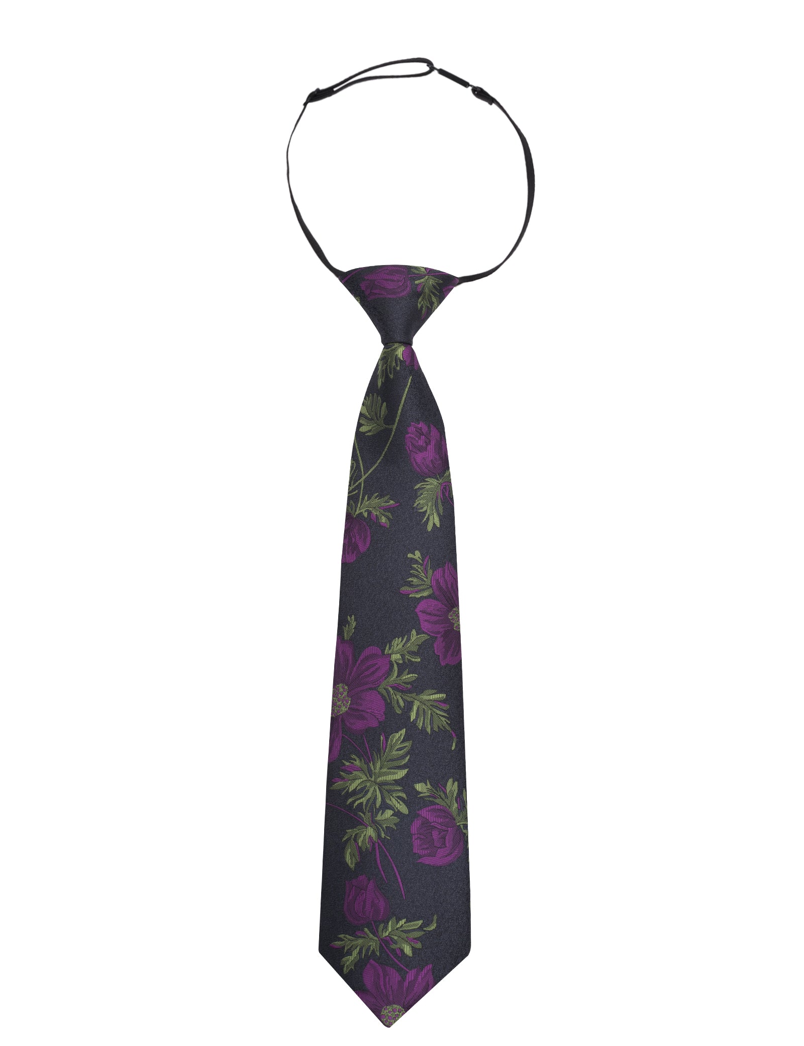 Boys 13inches Length Flower Pattern Neckties-065