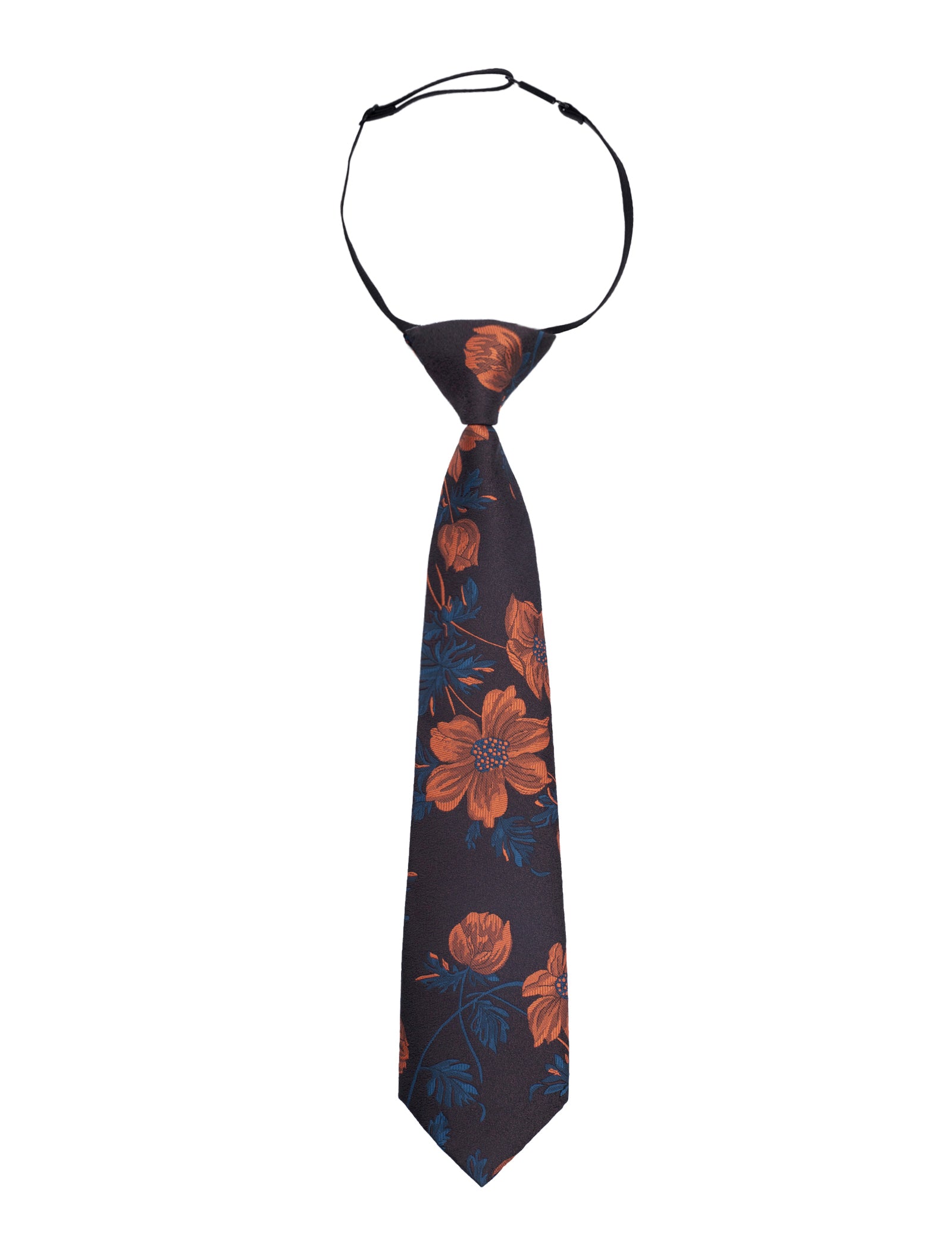 Boys 13inches Length Flower Pattern Neckties-065