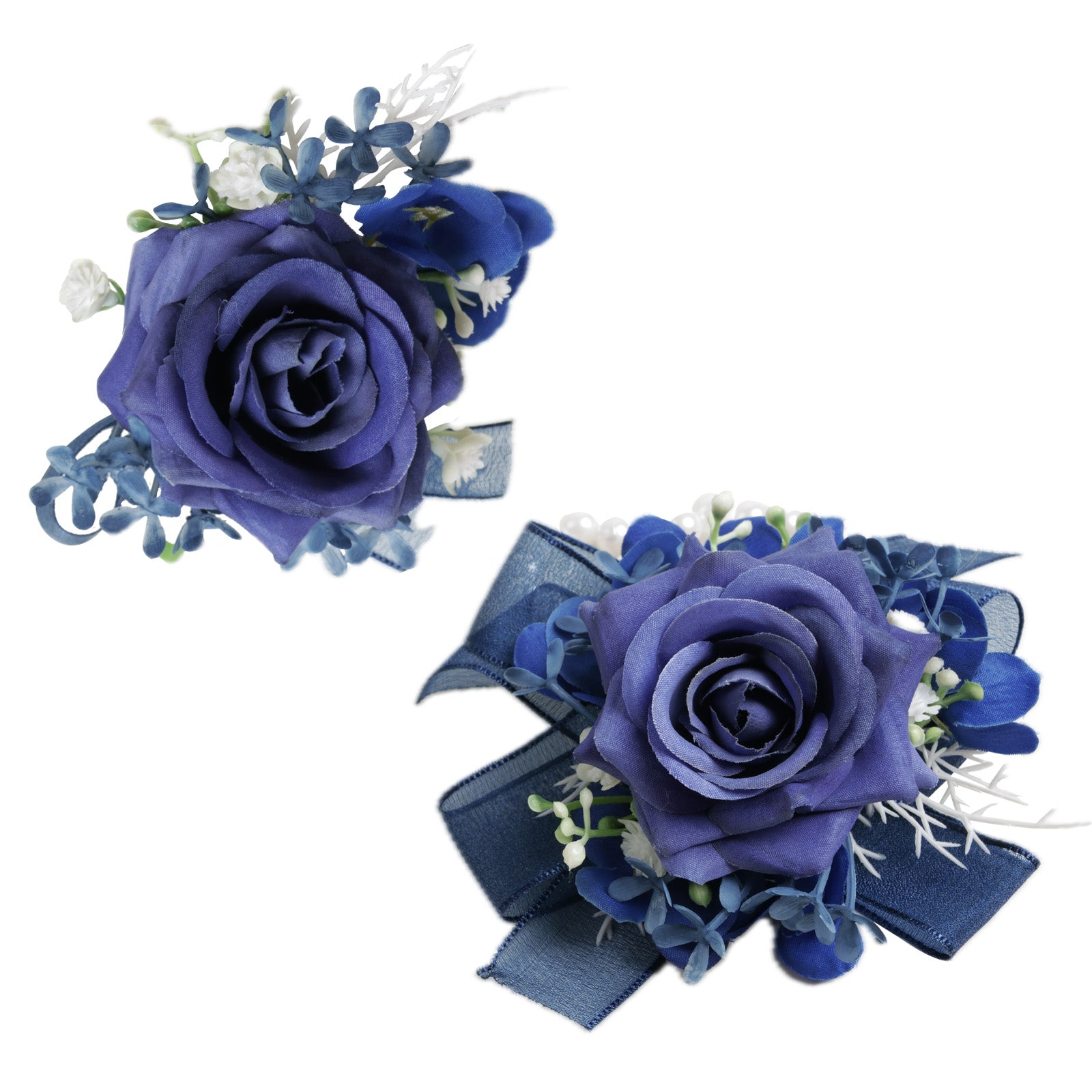 Simple Forest Künstliche Rose Handgelenk Corsage Boutonniere Set