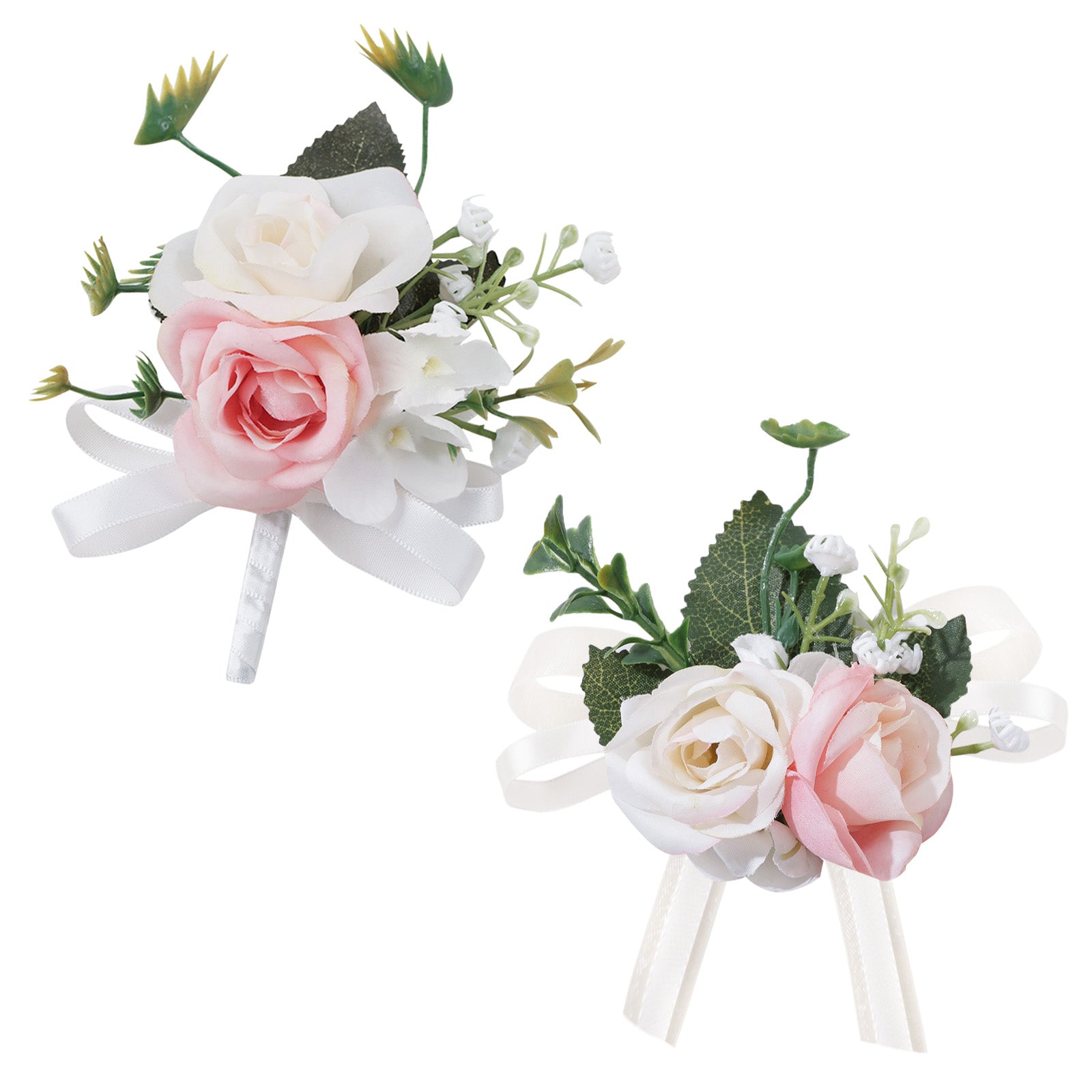 Simple Forest Künstliche Rose Handgelenk Corsage Boutonniere Set