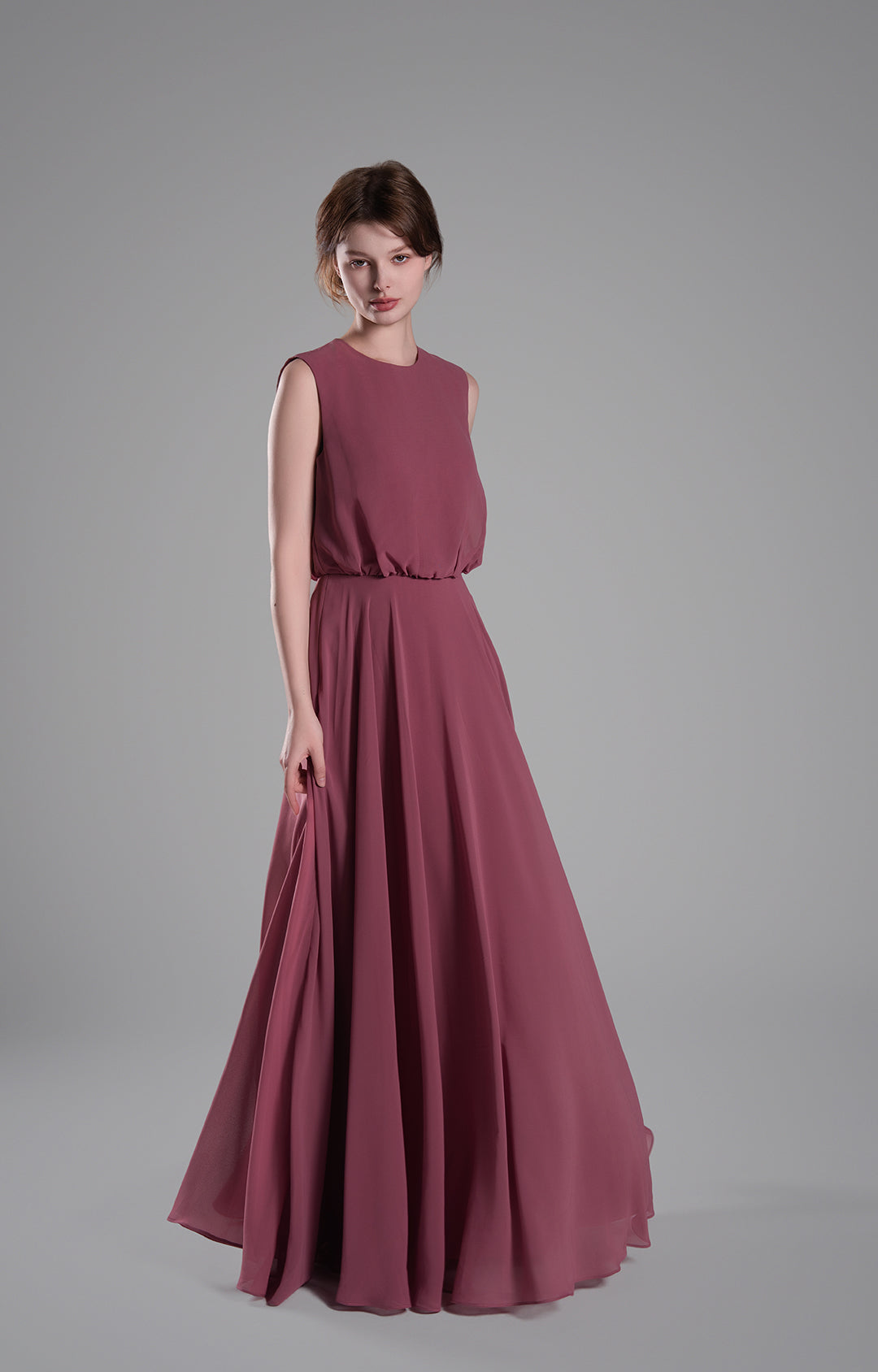 Chiffon A-line Maxi Bridesmaids Dresses(Size 4, various)