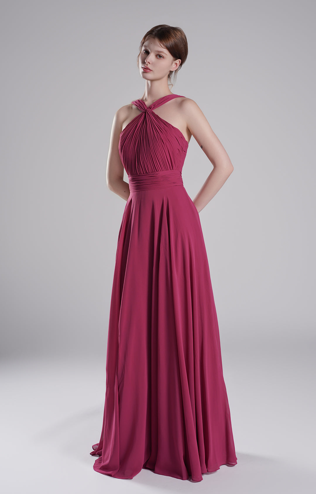 Chiffon A-line Maxi Bridesmaids Dresses(Size 4, various)