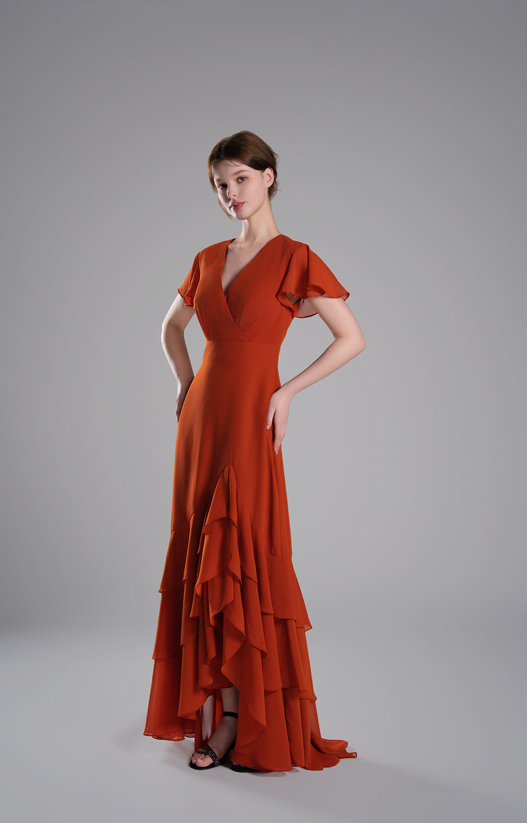 Chiffon A-line Maxi Bridesmaids Dresses(Size 4, various)