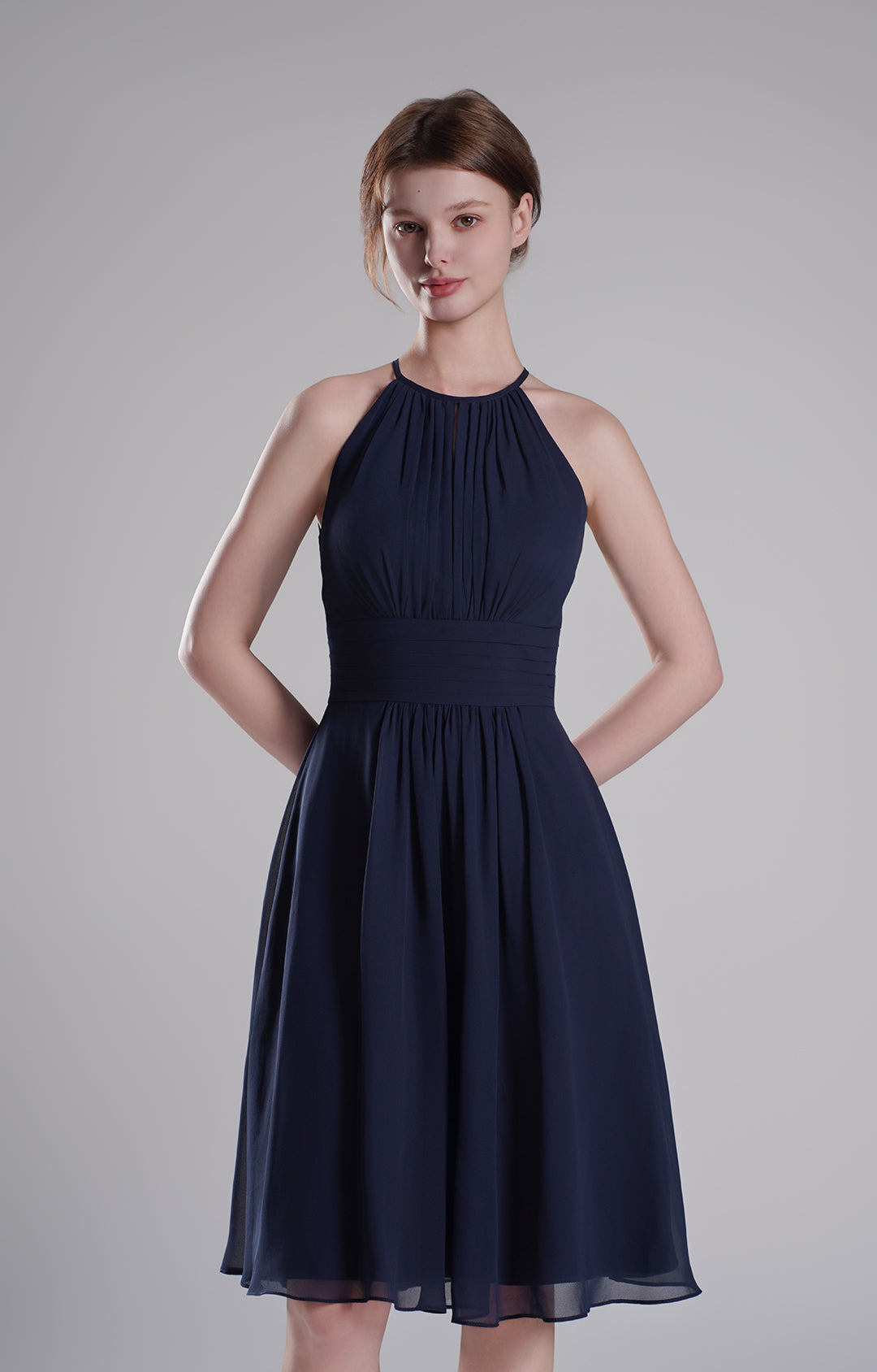 Chiffon Flowy Bridesmaids Short Dresses(Size 4, various style)