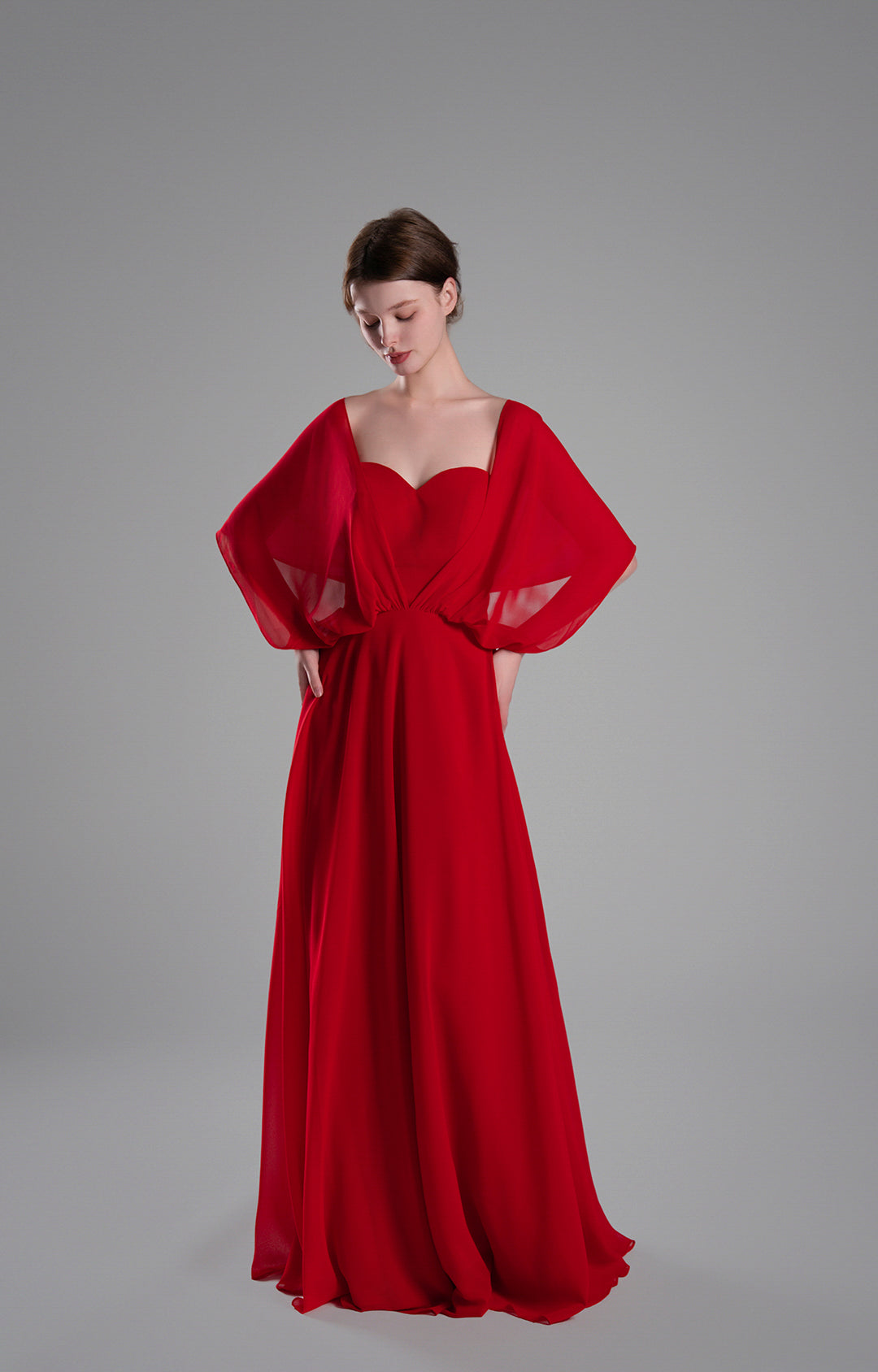 Size 4 Elegant Pleated Flowing Wedding Guests Dresses