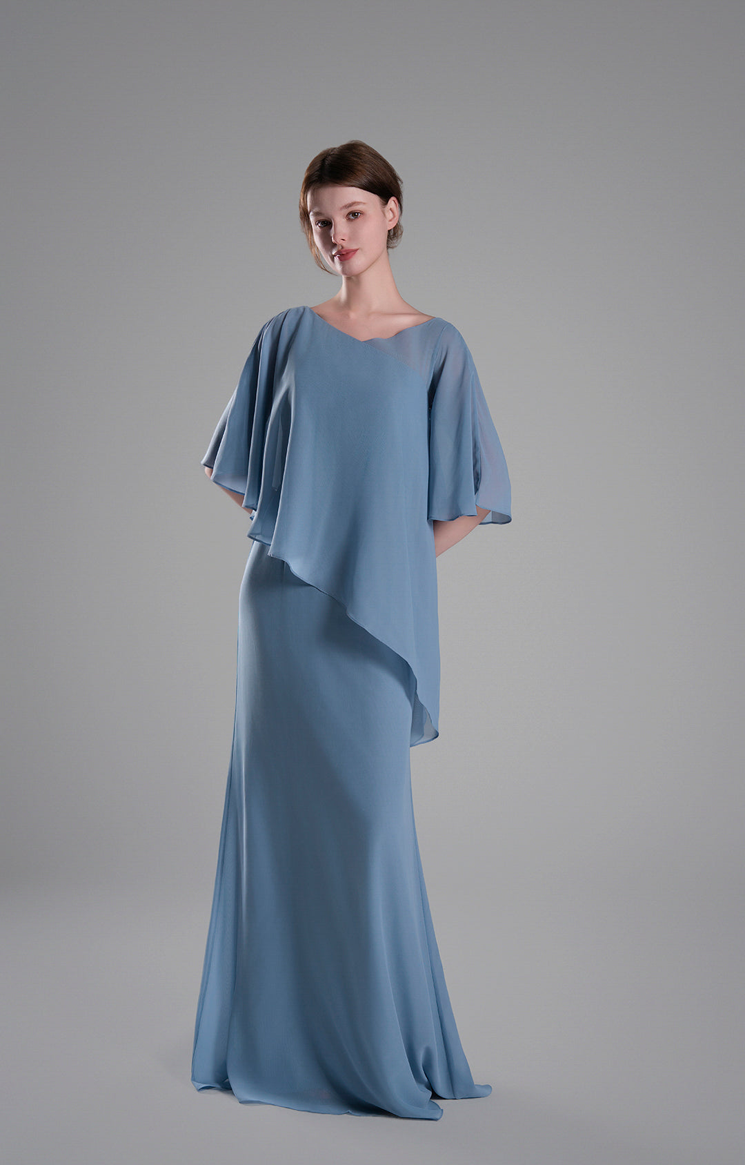 Size 4 Elegant Pleated Flowing Wedding Guests Dresses