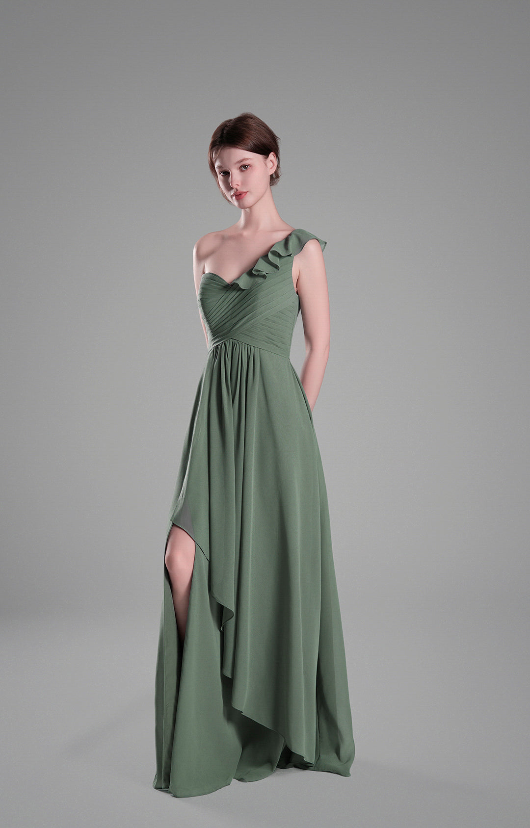 Chiffon A-line Maxi Bridesmaids Dresses(Size 4, various)