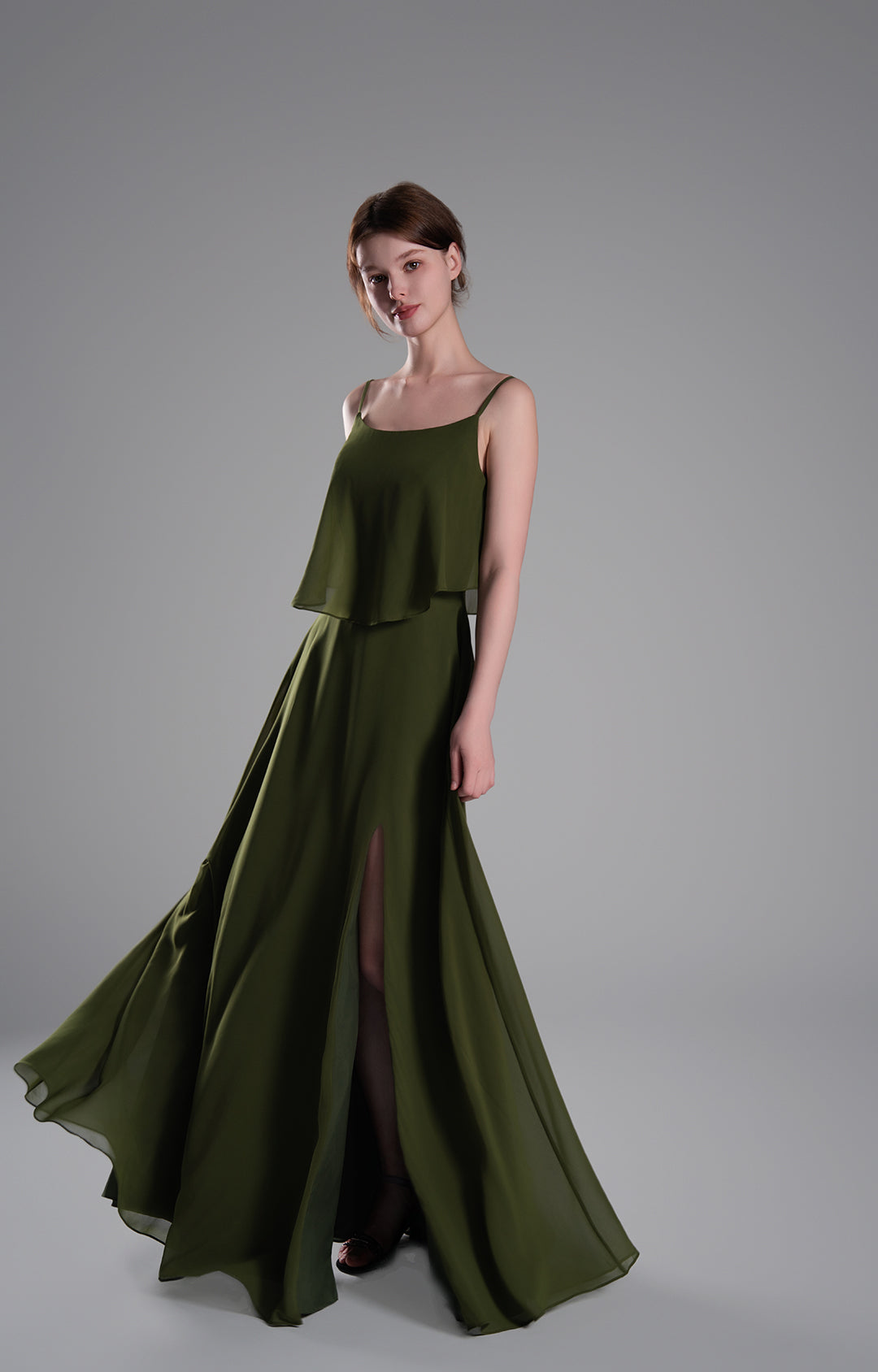 Chiffon A-line Maxi Bridesmaids Dresses(Size 4, various)