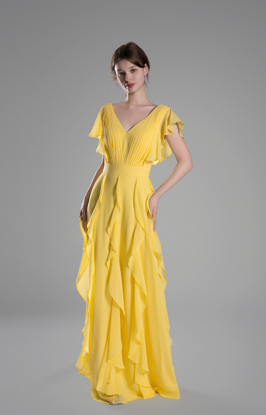 Chiffon A-line Maxi Bridesmaids Dresses(Size 4, various)