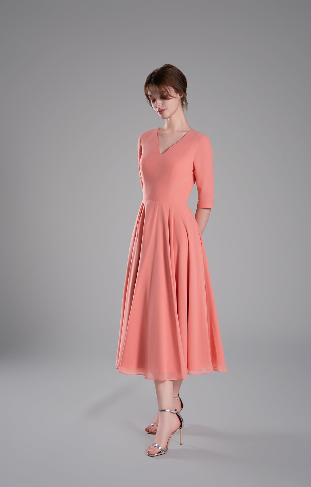 Chiffon Flowy Bridesmaids Short Dresses(Size 4, various style)