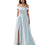 Off-shoulder Back Zipper Floor-length Evening Dress with Pockets