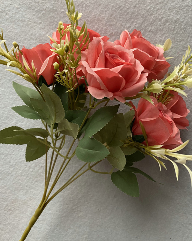 7 Stücke Großhandel Sieben Köpfe Frühling Rosen Blumenarrangements Hochzeit Dekorationen