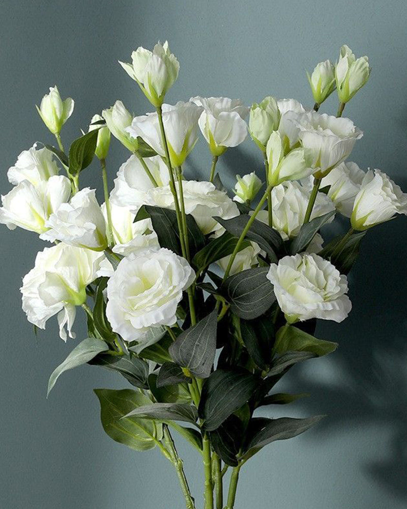 7Pcs Eustoma Blumen Künstliche Pflanzen Home Office Dekoration