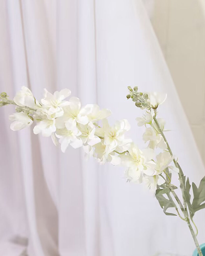 7Pcs Delphinium Künstliche Blume Zimmer Hochzeit Bouquet Dekoration