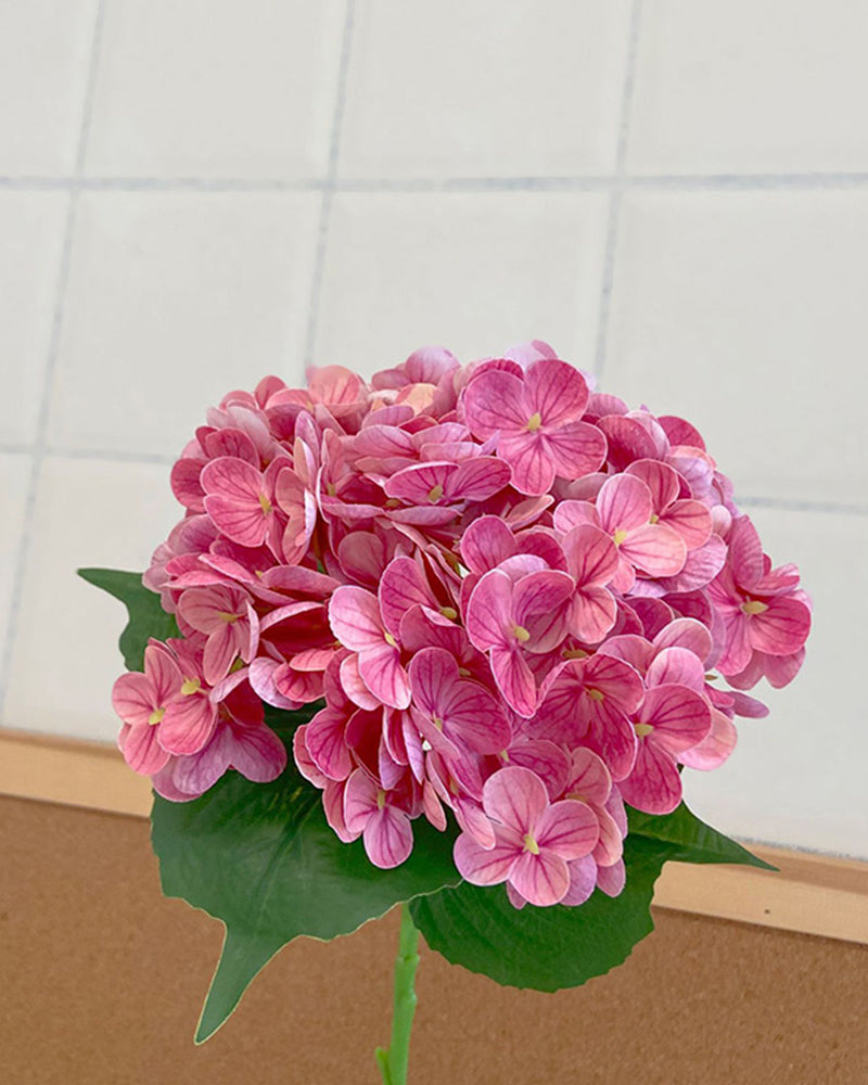 7 Stück künstliche Hortensien Blumenstrauß Dekoration