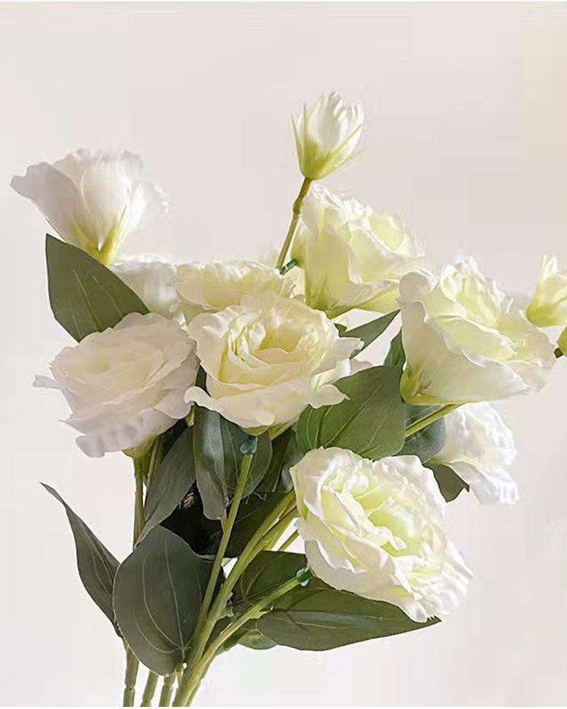 7Pcs Eustoma Blumen Künstliche Pflanzen Home Office Dekoration