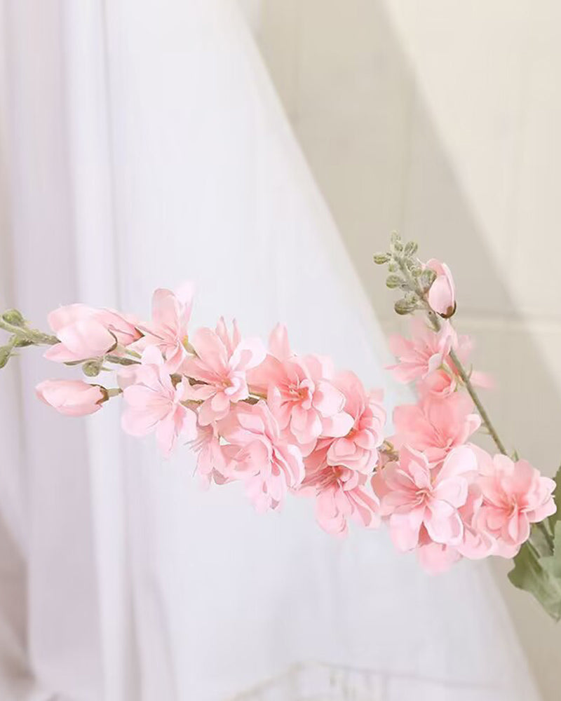 7Pcs Delphinium Künstliche Blume Zimmer Hochzeit Bouquet Dekoration