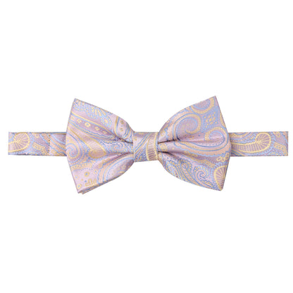 Alizeal Men's Floral Bow Tie, Hanky, Cufflinks Set, 013