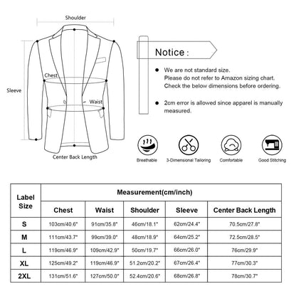 Men's Plaid Blazer One Button Slim Fit Business Suit Jacket, 022-Navy Blue