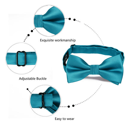 Boy's Adjustable Pre Tied Wedding Party Tuxedo Bow Tie #080