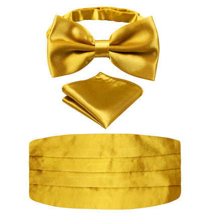 Men's Prom Bow Tie, Handkerchief and Cummerbund Set #132