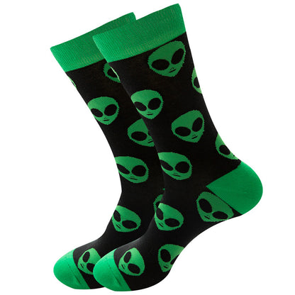 Green Alien Socks SC025