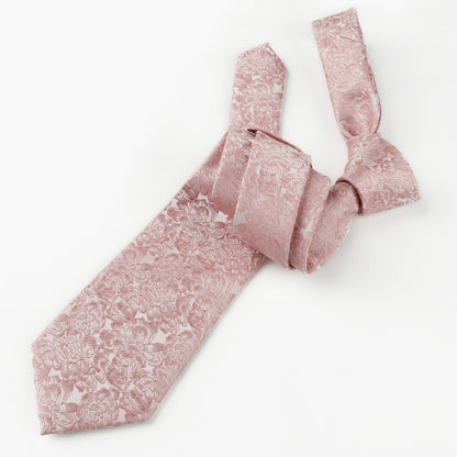 Men's 3.15inches Floral Printed Necktie with Handkerchief Set, 125