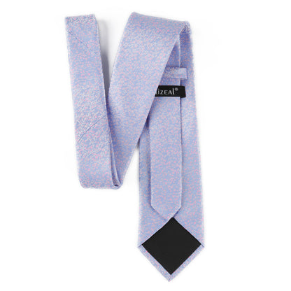 Men's 3.15inches Floral Printed Necktie with Hanky Set, 126