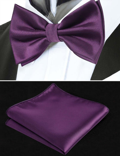 Men's Prom Bow Tie, Handkerchief and Cummerbund Set #132