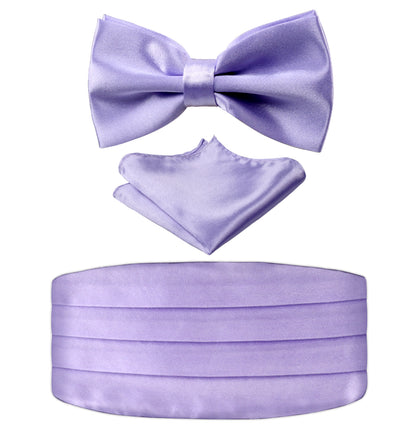 Men's Prom Bow Tie, Handkerchief and Cummerbund Set #132