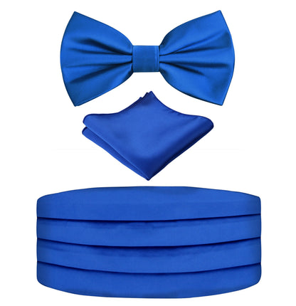 Men's Prom Bow Tie, Handkerchief and Cummerbund Set #132