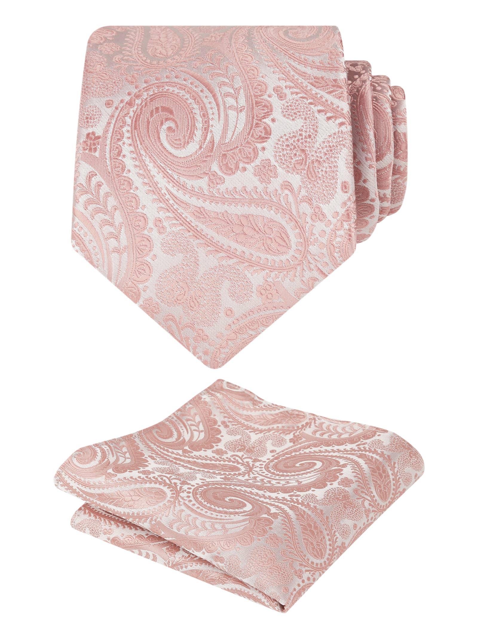 Men's Paisley Necktie and Pocket Square Sets, 143