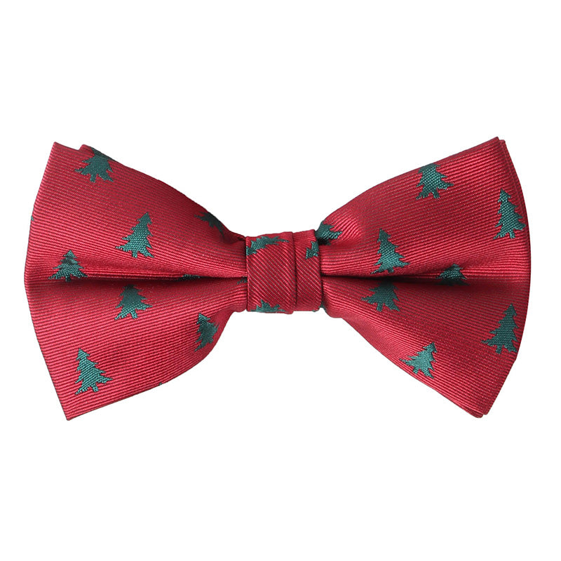 Men's Christmas Tree Red Bow Tie AM042