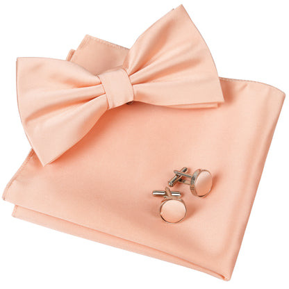 Men's Tuxedo Bow Tie, Hanky and Cufflinks Set, 178