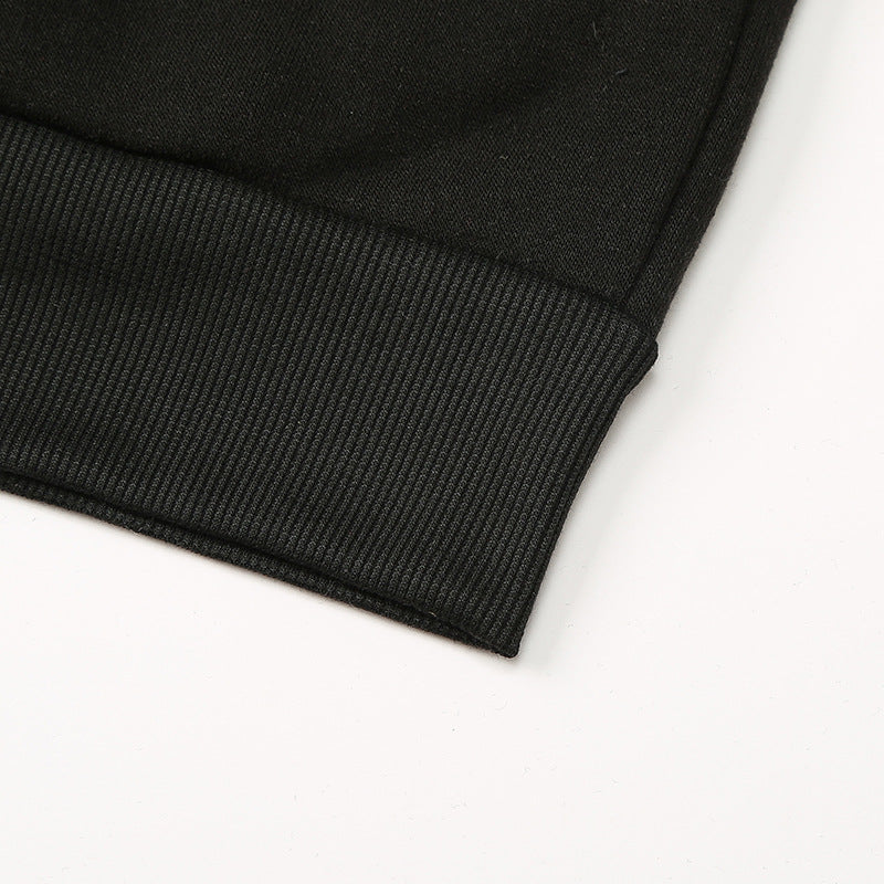 Men's Black Casual Sports Jacket Zip Up Hoodie 219