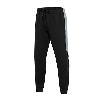 Men's Black Full Zip-up Sweatshirt and Sweatpants Set SS010