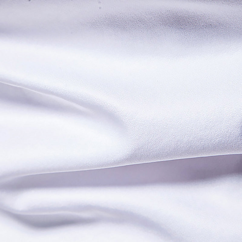 Men's White Long Sleeve Double Button Shirt 2123502
