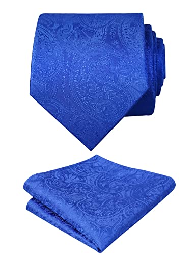 Men's Paisley Necktie and Handkerchief Set, 166
